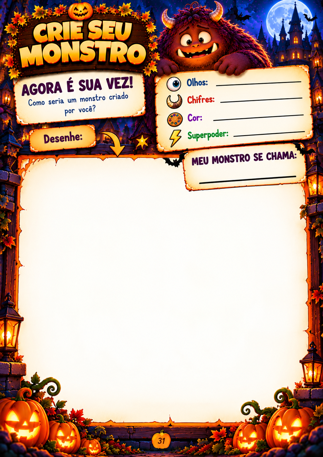 Atividade de desenhar