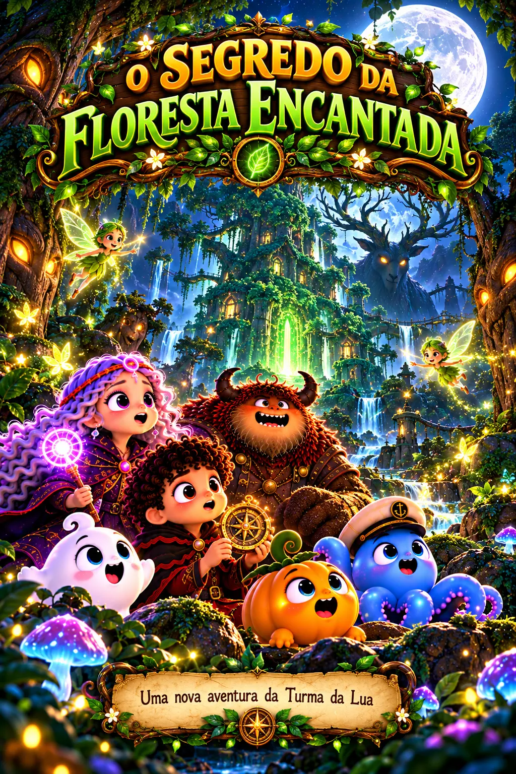 Capa do livro 4: O Segredo da Floresta Encantada
